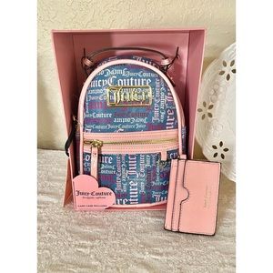 Juicy Couture Pink& Denim Backpack Set